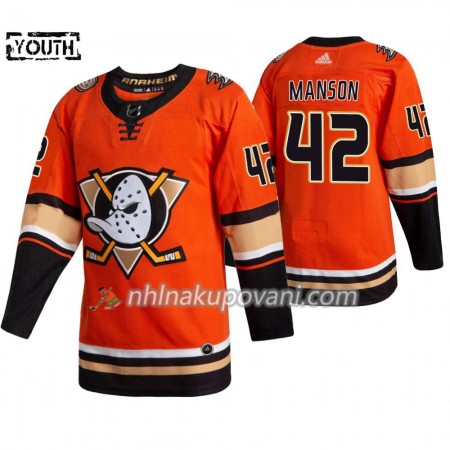 Anaheim Ducks Dresy Josh Manson 42 Adidas 2019-2020 Oranžový Authentic - Dětské Anaheim Ducks Dresy Josh Manson 42 Adidas 2019-2020 Oranžový Authentic - Dětské